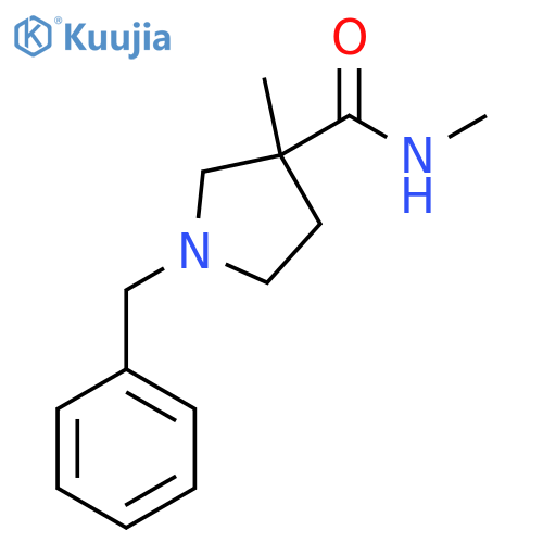 1-Benzyl-N,3-dimethylpyrrolidine-3-carboxamide structure