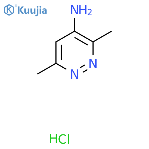 3,6-Dimethylpyridazin-4-amine hydrochloride structure