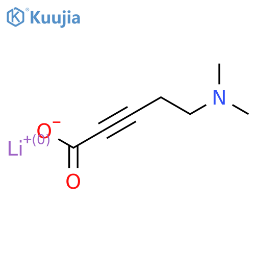 lithium 5-(dimethylamino)pent-2-ynoate structure