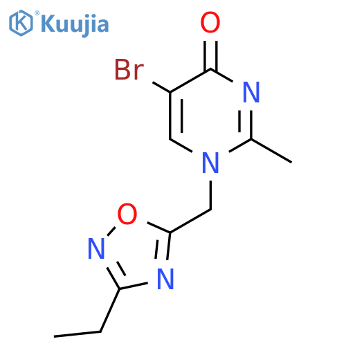 5-Bromo-1-(3-Ethyl-1,2,4-Oxadiazol-5-Yl)Methyl-2-Methyl-1,4-Dihydropyrimidin-4-One structure