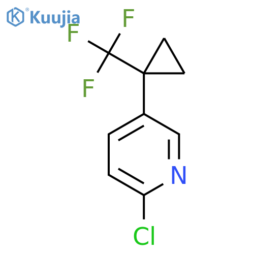 2-chloro-5-1-(trifluoromethyl)cyclopropylpyridine structure