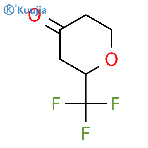 2-(Trifluoromethyl)oxan-4-one structure
