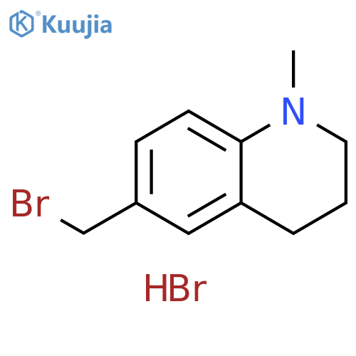 6-(bromomethyl)-1-methyl-1,2,3,4-tetrahydroquinoline hydrobromide structure