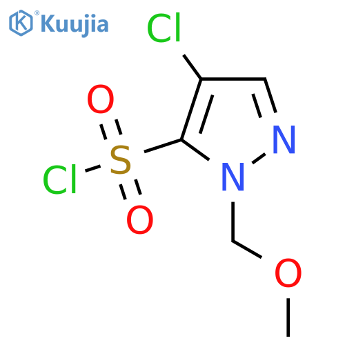 4-Chloro-1-(methoxymethyl)-1H-pyrazole-5-sulfonyl chloride structure