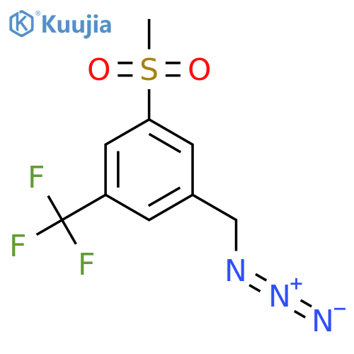 1-(Azidomethyl)-3-methanesulfonyl-5-(trifluoromethyl)benzene structure