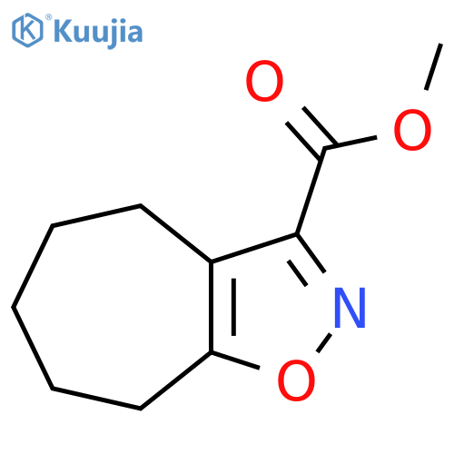 methyl 4H,5H,6H,7H,8H-cycloheptad1,2oxazole-3-carboxylate structure