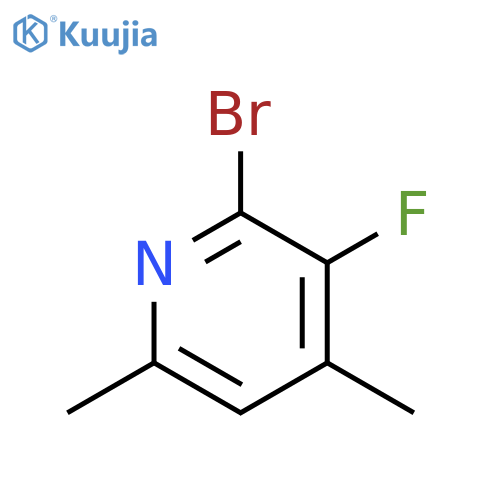 Pyridine, 2-bromo-3-fluoro-4,6-dimethyl- structure
