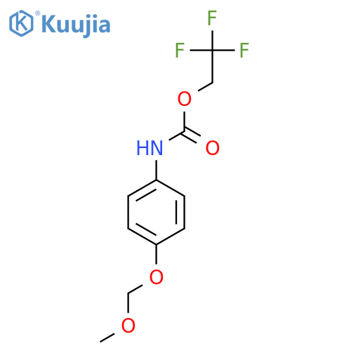 2,2,2-Trifluoroethyl N-4-(methoxymethoxy)phenylcarbamate structure