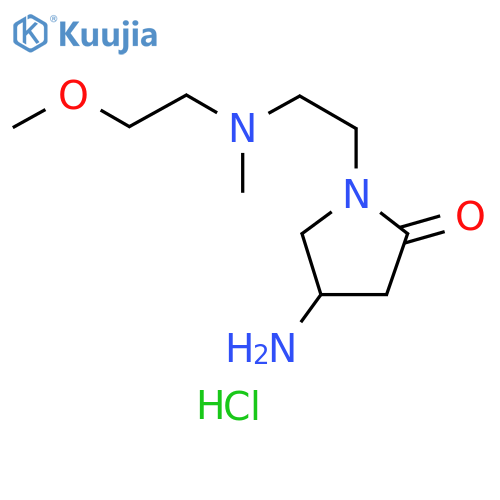 4-Amino-1-{2-(2-methoxyethyl)(methyl)aminoethyl}pyrrolidin-2-one dihydrochloride structure
