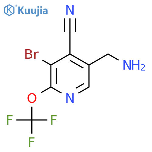 5-(Aminomethyl)-3-bromo-4-cyano-2-(trifluoromethoxy)pyridine structure