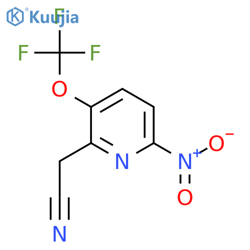 6-Nitro-3-(trifluoromethoxy)pyridine-2-acetonitrile structure