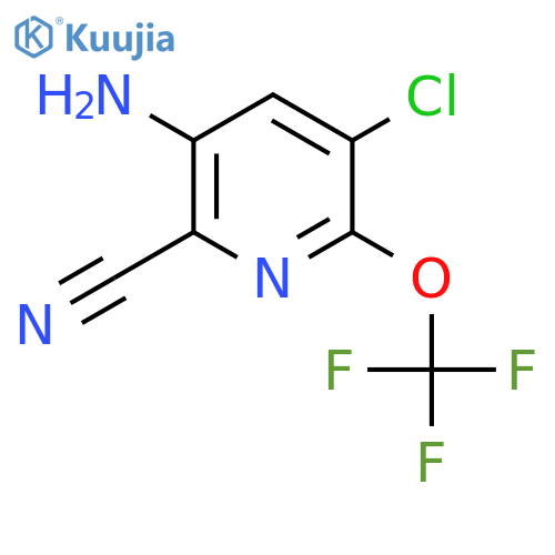 3-Amino-5-chloro-2-cyano-6-(trifluoromethoxy)pyridine structure
