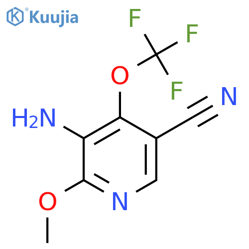 3-Amino-5-cyano-2-methoxy-4-(trifluoromethoxy)pyridine structure