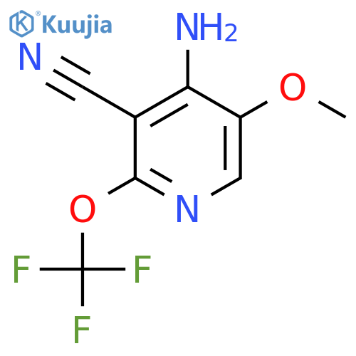 4-Amino-3-cyano-5-methoxy-2-(trifluoromethoxy)pyridine structure