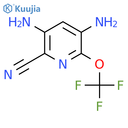 2-Cyano-3,5-diamino-6-(trifluoromethoxy)pyridine structure