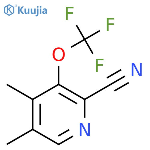 2-Cyano-4,5-dimethyl-3-(trifluoromethoxy)pyridine structure