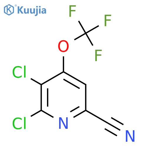 6-Cyano-2,3-dichloro-4-(trifluoromethoxy)pyridine structure