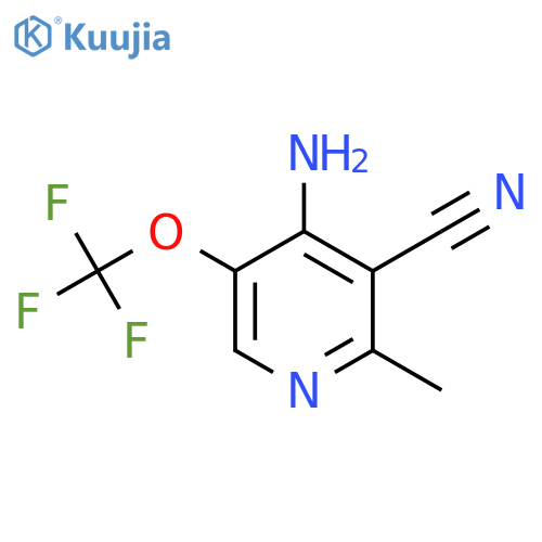 4-Amino-3-cyano-2-methyl-5-(trifluoromethoxy)pyridine structure