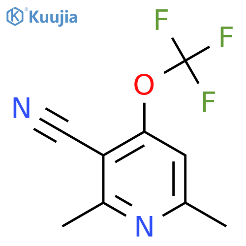 3-Cyano-2,6-dimethyl-4-(trifluoromethoxy)pyridine structure