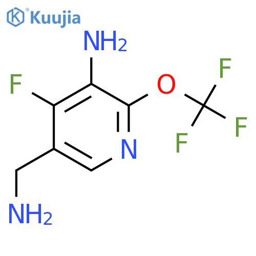 3-Amino-5-(aminomethyl)-4-fluoro-2-(trifluoromethoxy)pyridine structure