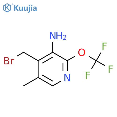 3-Amino-4-(bromomethyl)-5-methyl-2-(trifluoromethoxy)pyridine structure