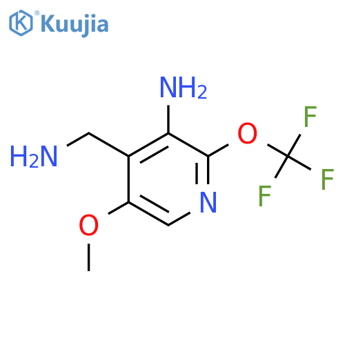 3-Amino-4-(aminomethyl)-5-methoxy-2-(trifluoromethoxy)pyridine structure