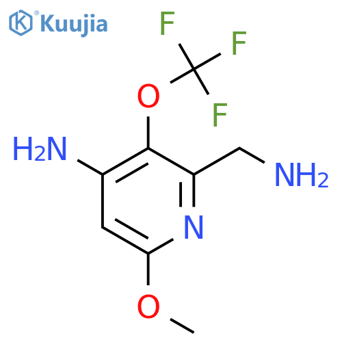 4-Amino-2-(aminomethyl)-6-methoxy-3-(trifluoromethoxy)pyridine structure