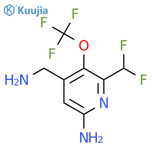 6-Amino-4-(aminomethyl)-2-(difluoromethyl)-3-(trifluoromethoxy)pyridine structure