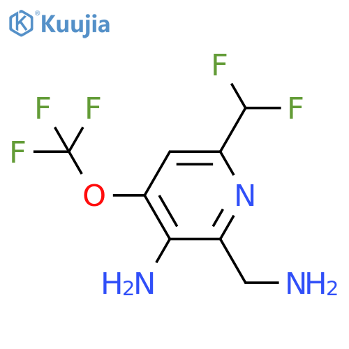 3-Amino-2-(aminomethyl)-6-(difluoromethyl)-4-(trifluoromethoxy)pyridine structure