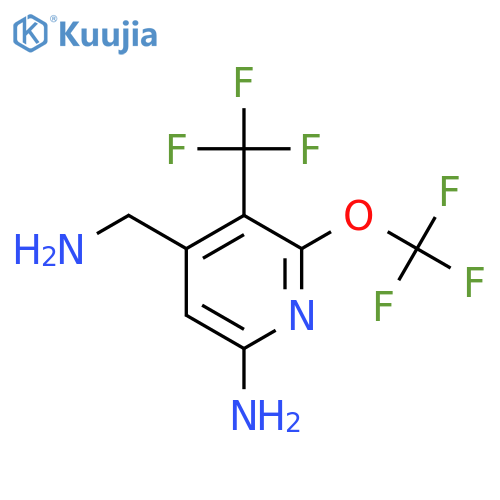 6-Amino-4-(aminomethyl)-2-(trifluoromethoxy)-3-(trifluoromethyl)pyridine structure