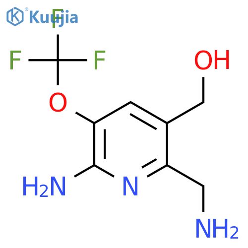2-Amino-6-(aminomethyl)-3-(trifluoromethoxy)pyridine-5-methanol structure