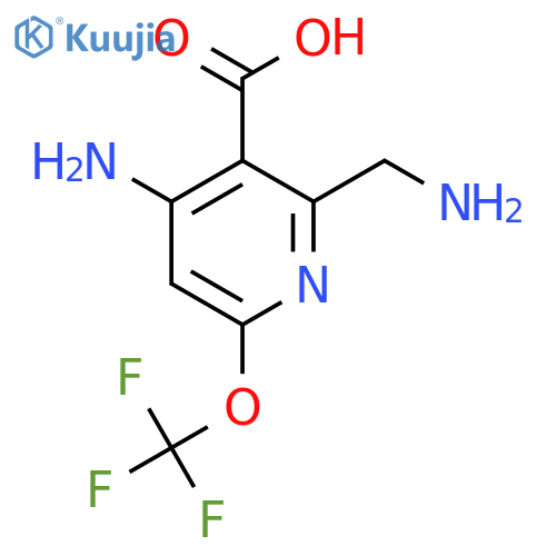 4-Amino-2-(aminomethyl)-6-(trifluoromethoxy)pyridine-3-carboxylic acid structure