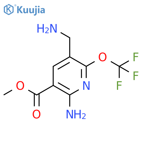 Methyl 2-amino-5-(aminomethyl)-6-(trifluoromethoxy)pyridine-3-carboxylate structure