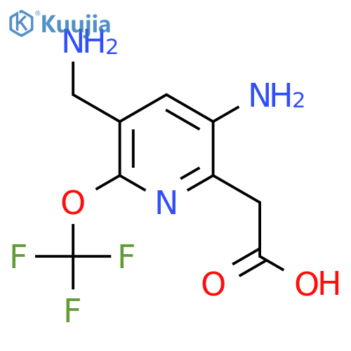 3-Amino-5-(aminomethyl)-6-(trifluoromethoxy)pyridine-2-acetic acid structure