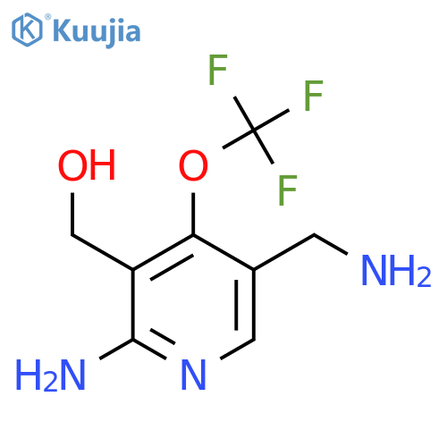 2-Amino-5-(aminomethyl)-4-(trifluoromethoxy)pyridine-3-methanol structure