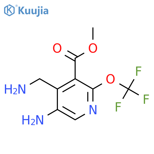 Methyl 5-amino-4-(aminomethyl)-2-(trifluoromethoxy)pyridine-3-carboxylate structure