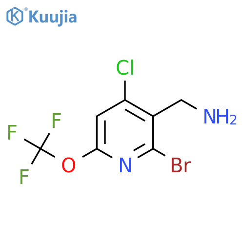 3-(Aminomethyl)-2-bromo-4-chloro-6-(trifluoromethoxy)pyridine structure