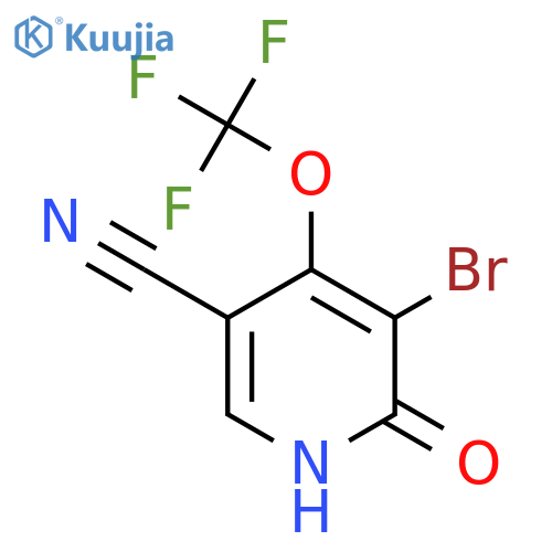 3-Bromo-5-cyano-2-hydroxy-4-(trifluoromethoxy)pyridine structure