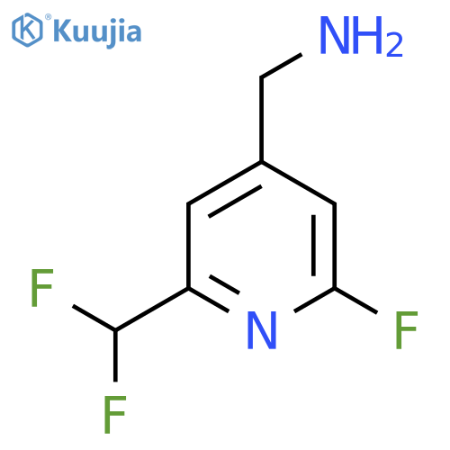 4-(Aminomethyl)-2-(difluoromethyl)-6-fluoropyridine structure