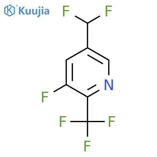 5-(Difluoromethyl)-3-fluoro-2-(trifluoromethyl)pyridine structure