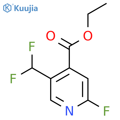 Ethyl 5-(difluoromethyl)-2-fluoropyridine-4-carboxylate structure