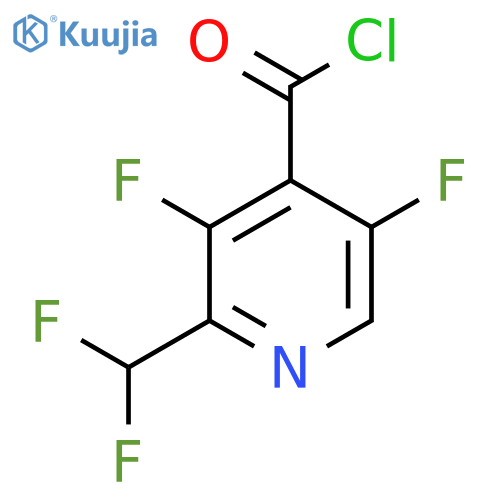3,5-Difluoro-2-(difluoromethyl)pyridine-4-carbonyl chloride structure