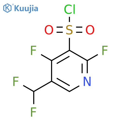 2,4-Difluoro-5-(difluoromethyl)pyridine-3-sulfonyl chloride structure