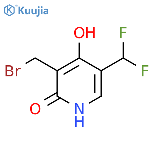 3-(Bromomethyl)-5-(difluoromethyl)-2,4-dihydroxypyridine structure