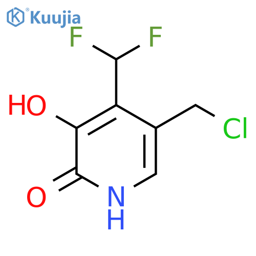 5-(Chloromethyl)-4-(difluoromethyl)-2,3-dihydroxypyridine structure