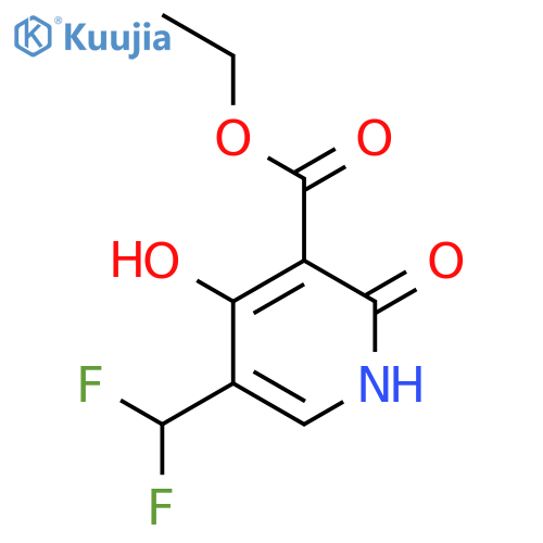 Ethyl 5-(difluoromethyl)-2,4-dihydroxypyridine-3-carboxylate structure