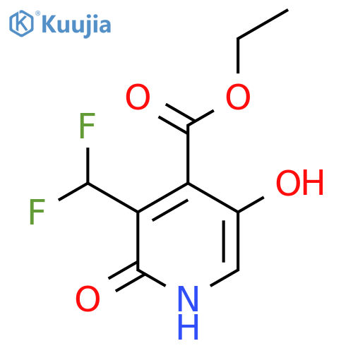 Ethyl 3-(difluoromethyl)-2,5-dihydroxypyridine-4-carboxylate structure