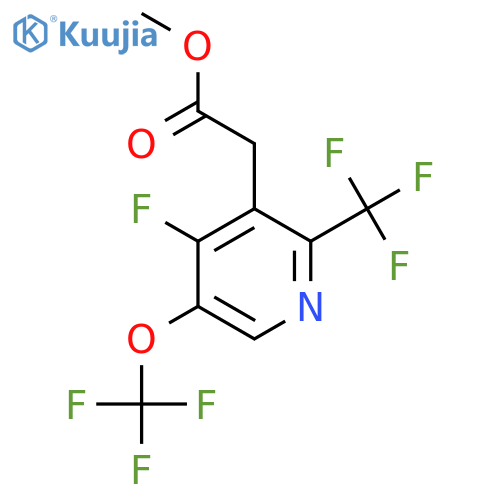 Methyl 4-fluoro-5-(trifluoromethoxy)-2-(trifluoromethyl)pyridine-3-acetate structure