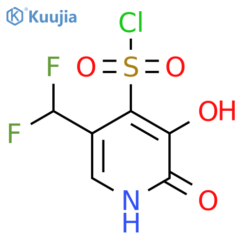 5-(Difluoromethyl)-2,3-dihydroxypyridine-4-sulfonyl chloride structure