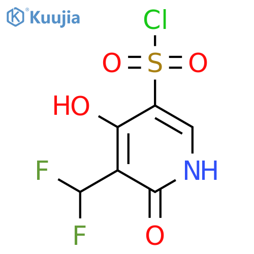 3-(Difluoromethyl)-2,4-dihydroxypyridine-5-sulfonyl chloride structure